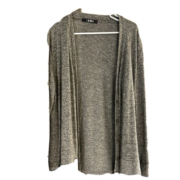 Coin 1804  Grey Button Down Cardigan Size Medium NWOT - Picture 6 of 7